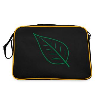 Leaf - Retro Bag - black/gold - Back