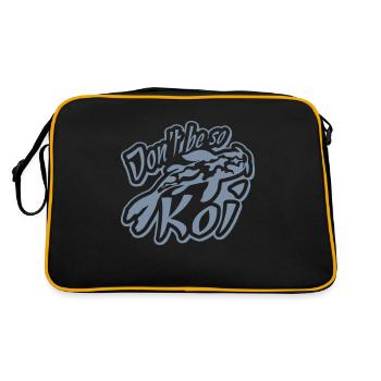 Ne soyez pas si Koi - Sac Retro - noir/or - Dos