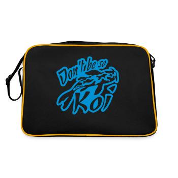 Ne soyez pas si Koi - Sac Retro - noir/or - Dos