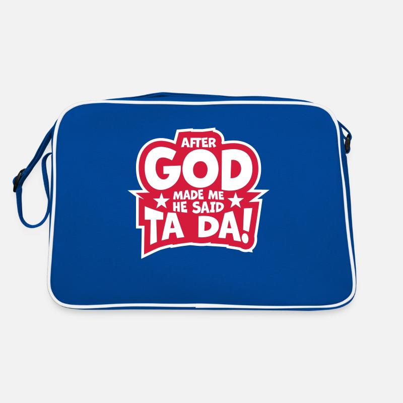 after god made me Retro Tasche