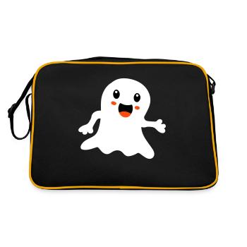 ghost 1 - Retro Tasche - Schwarz/Gold - Hinten