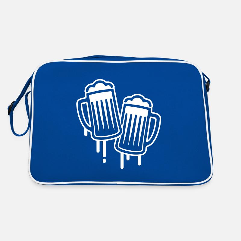 bier glas symbol Retro Tasche