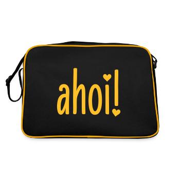 Ahoi heart ahoy heart - Retro Bag - black/gold - Back