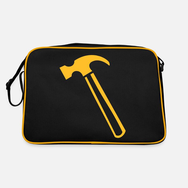 Hammer Werkzeug Geschenkidee Retro Tasche