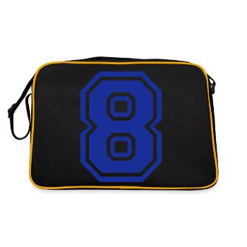 8 - Retro Bag - black/gold - Back