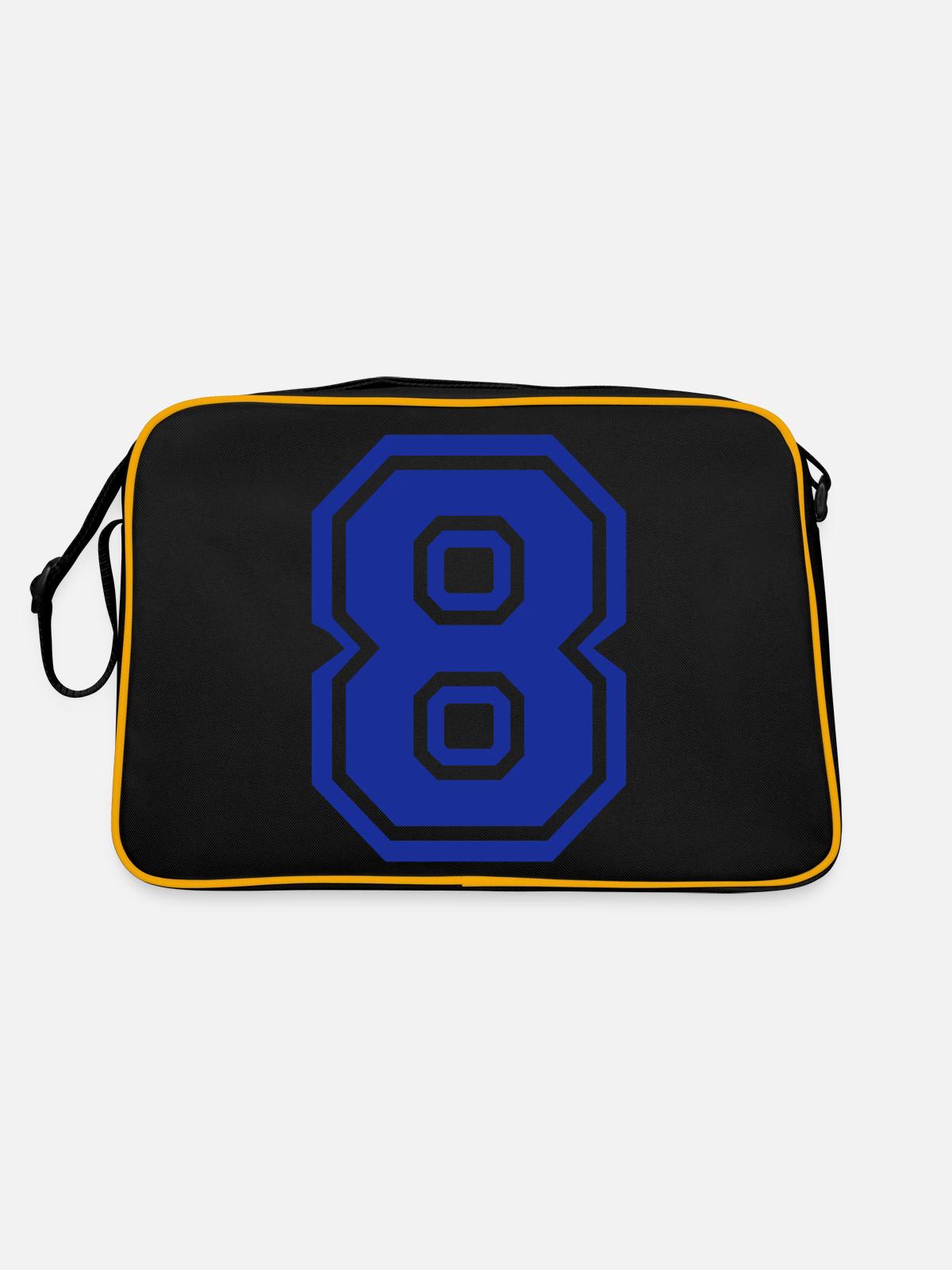 8 - Sac Retro - noir/or - Dos