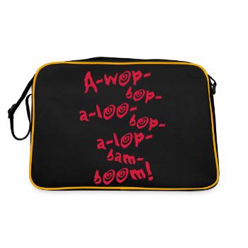 A-Wop-Bop-A-Loo-Bop-A-Lop-Bam-Boom! (1C) - Retro Bag - black/gold - Back