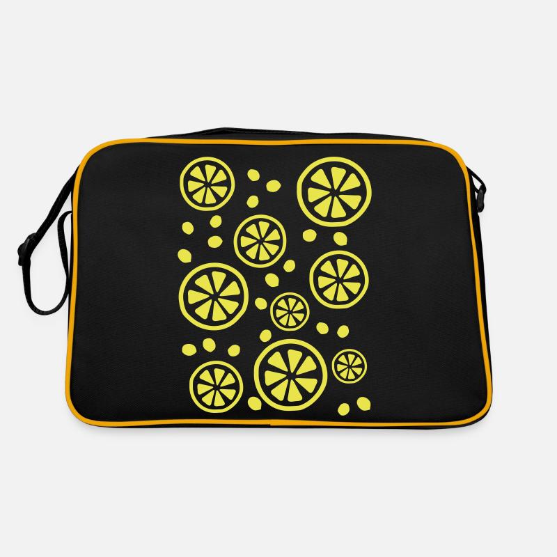 Lemon Lime Zitrusfrüchte Retro Tasche