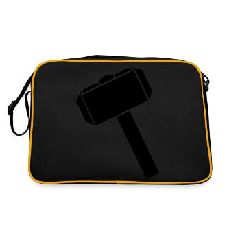Hammer - Retro Bag - black/gold - Back
