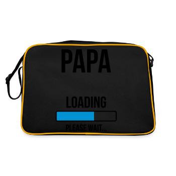 Futur Papa - à personnaliser - Sac Retro - noir/or - Dos