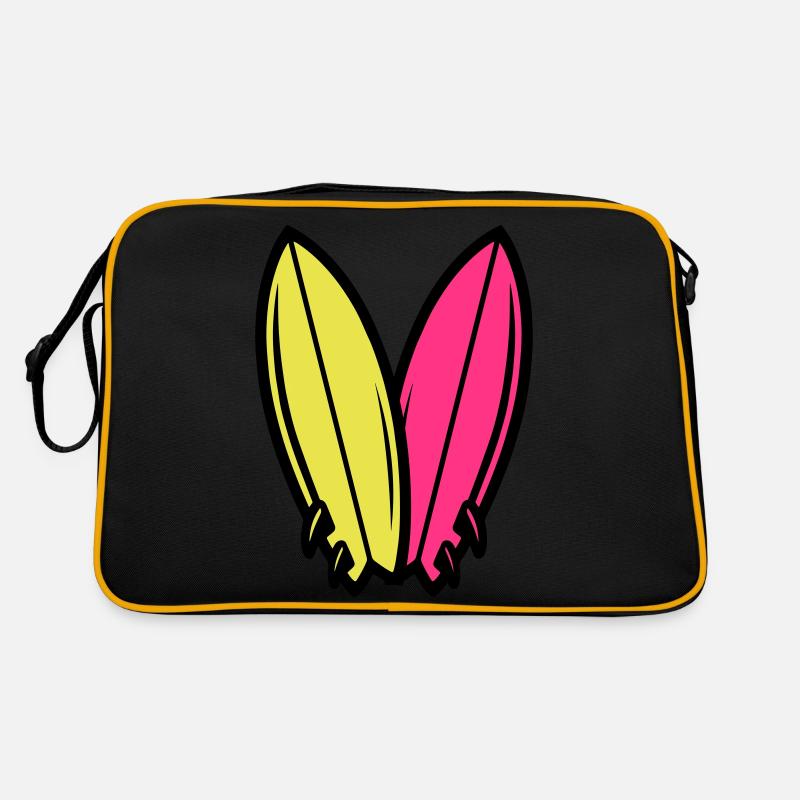 Surfbrett Symbol Surfen Retro Tasche