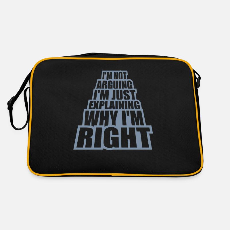 Je ne discute pas Sac Retro