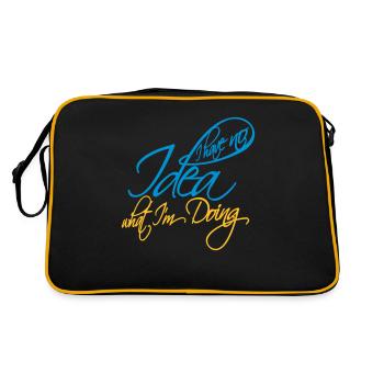 I Have No Idea - Retro Bag - black/gold - Back