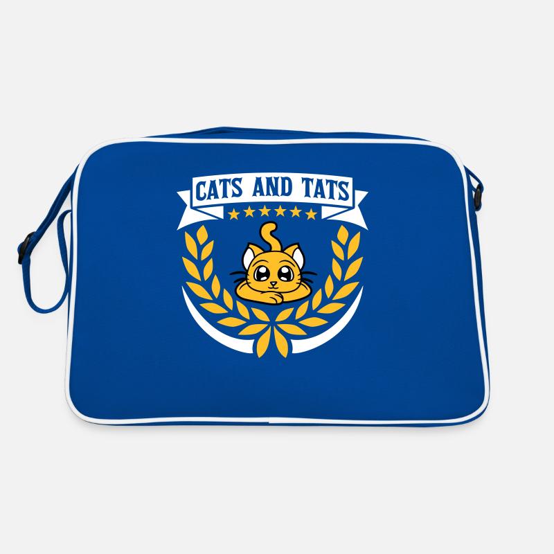 cats and tats Zitat Retro Tasche