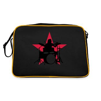 drummer_e_2c - Retro Bag - black/gold - Back