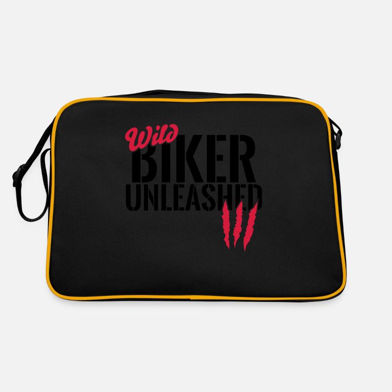 Wild biker unleashed Retro Bag