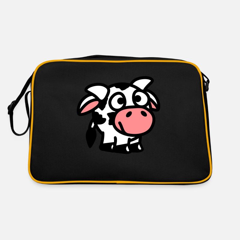 smiley_cow_3c Retro Tasche