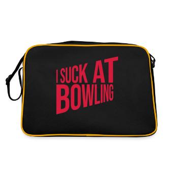 Je suis nul au bowling - Sac Retro - noir/or - Dos