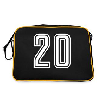 20 - Retro Bag - black/gold - Back