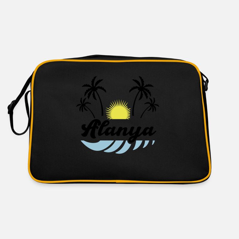 alanya - Retro Tasche - Schwarz/Gold