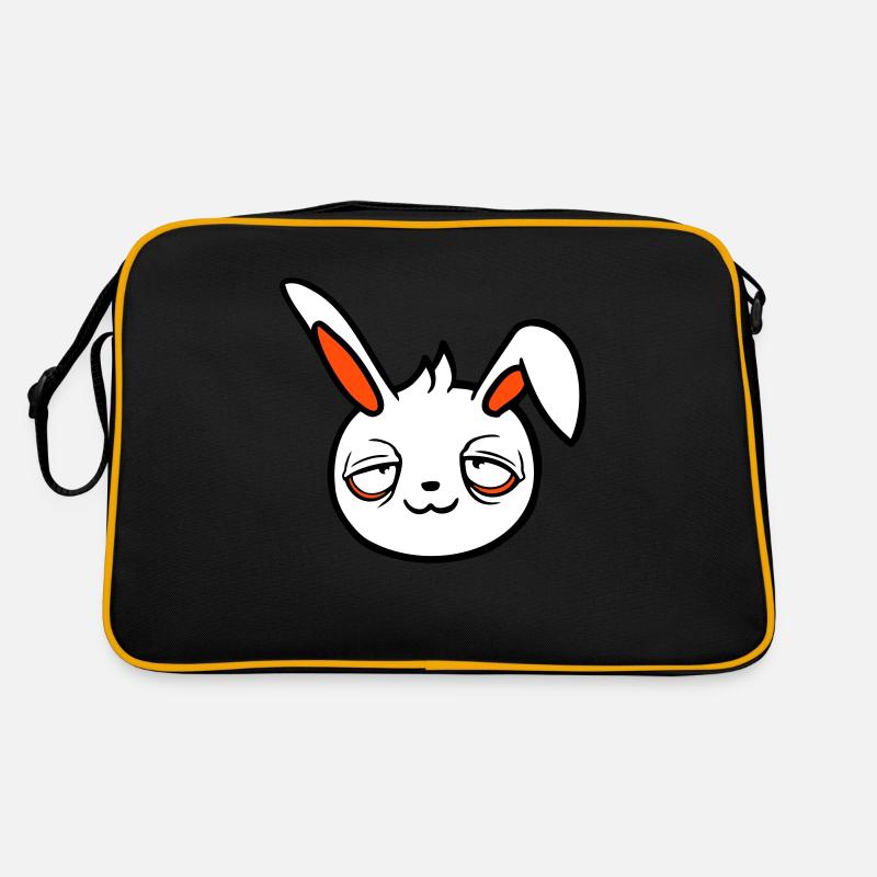 Lapin Fatigué Confus Détendu Rouge Cernes Chill Sac Retro