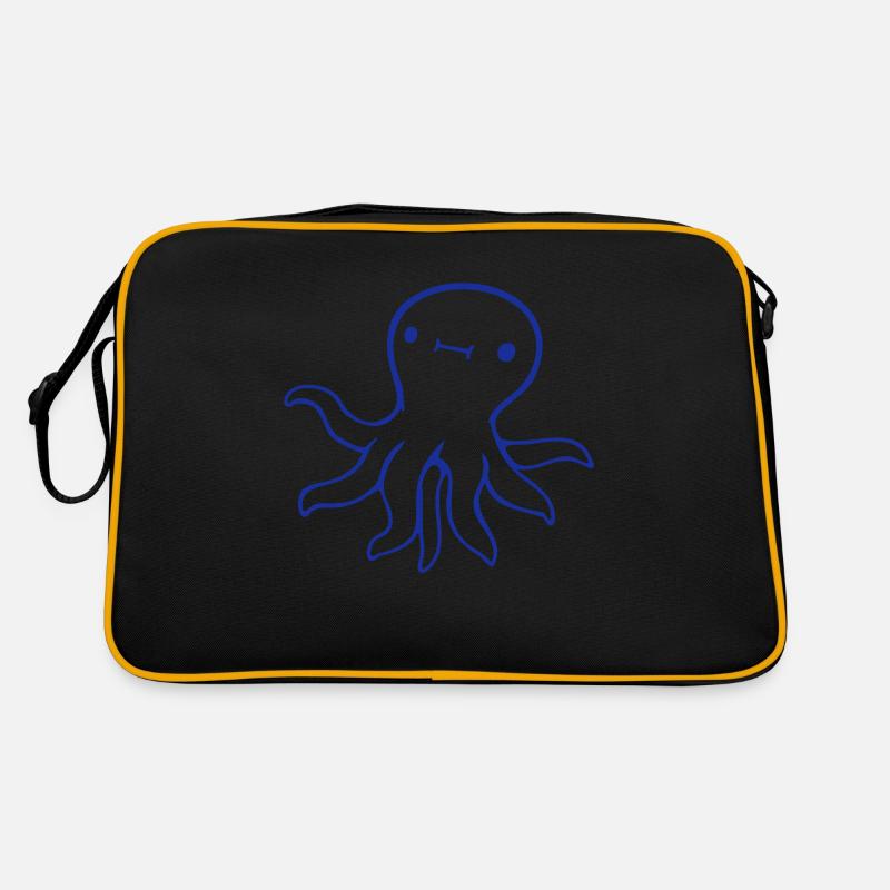 Pieuvre, Pieuvre, Pieuvre, Calmar, Céphalopode, Mignon, Mignon Sac Retro