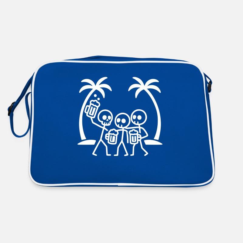 Holiday Beer Party Skeleton Retro Bag