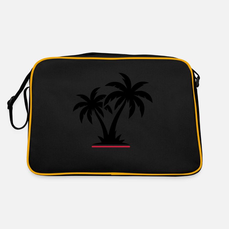 Icône de plage de palmiers Sac Retro