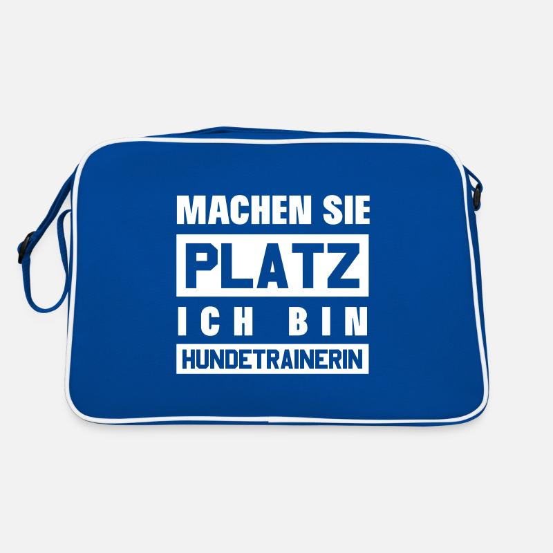 Machen sie Platz ich bin Hundetrainerin! Retro Tasche