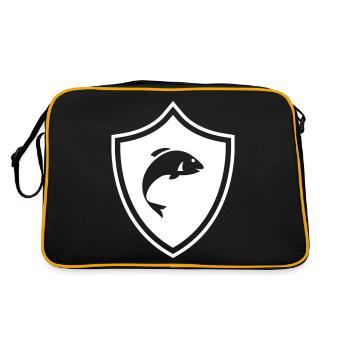 Armoiries du poisson - Sac Retro - noir/or - Dos