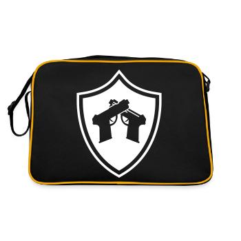 Pistol coat of arms - Retro Bag - black/gold - Back