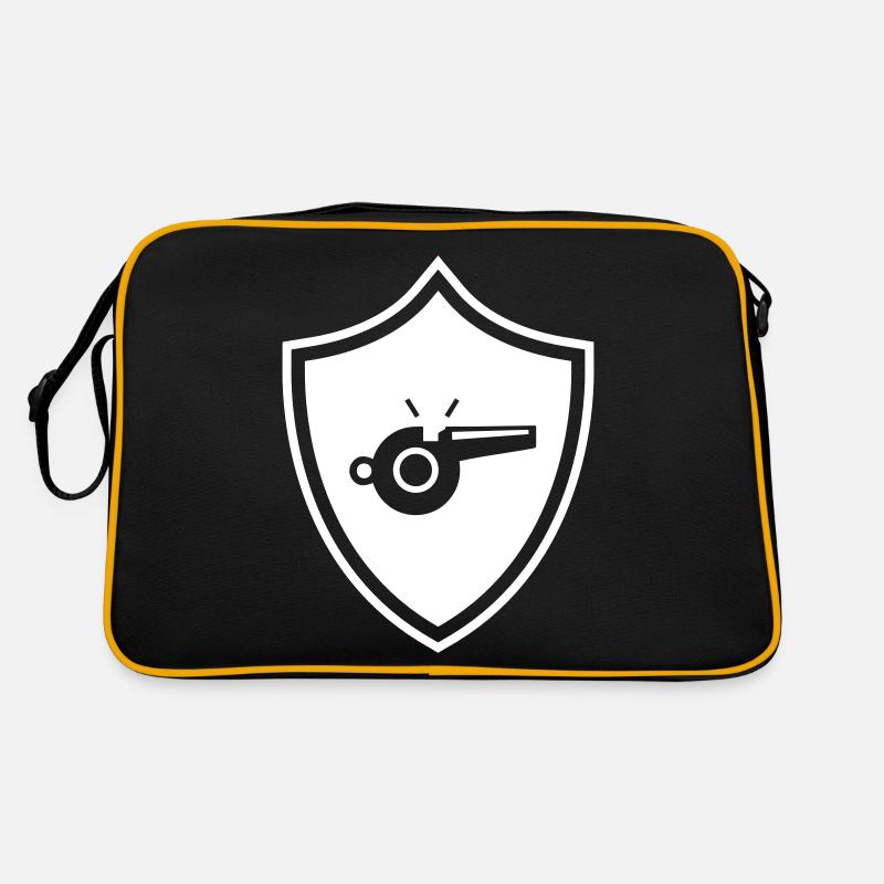 Trillerpfeife Pfeife Wappen Retro Tasche