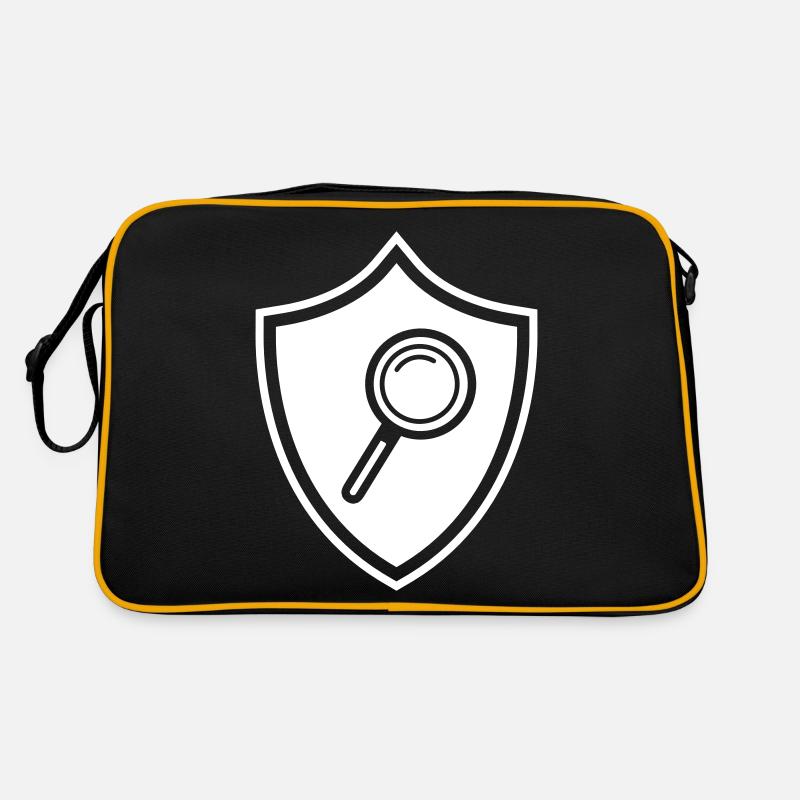 Lupe Wappen Retro Tasche