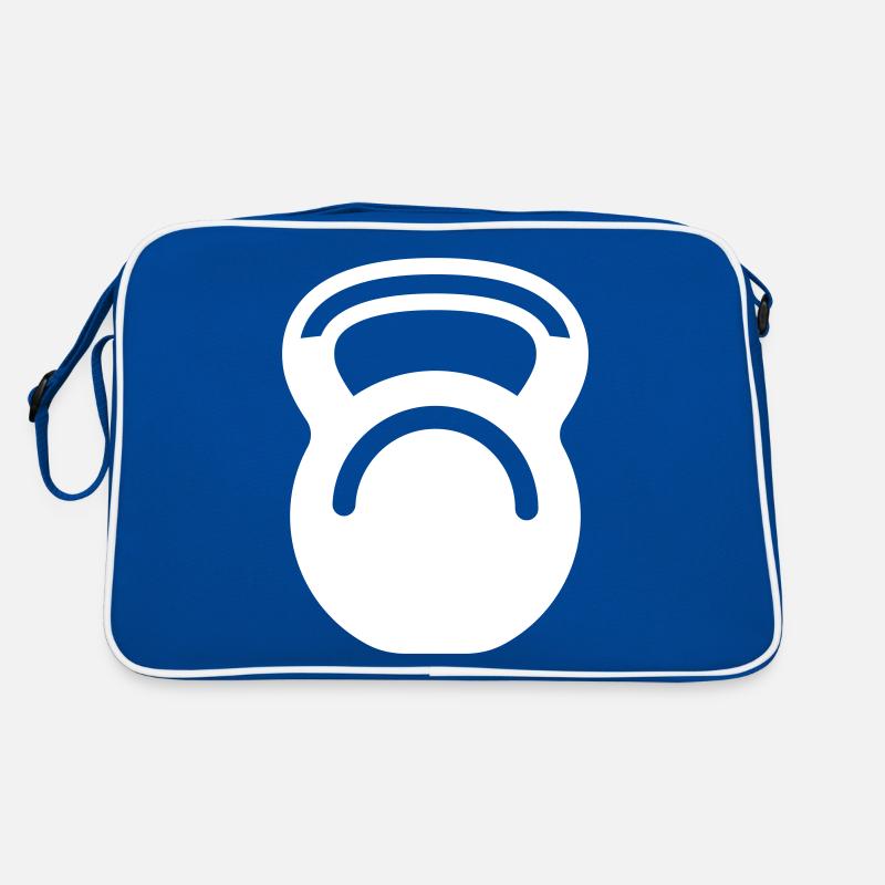Hantel gewichte icon Retro Tasche