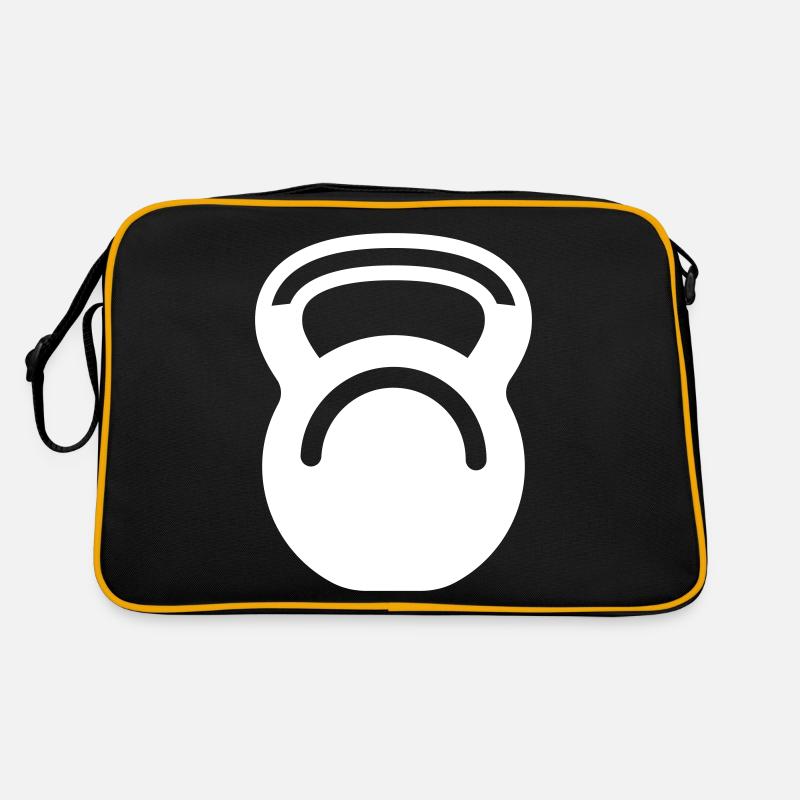 Icône de poids d’haltères Sac Retro