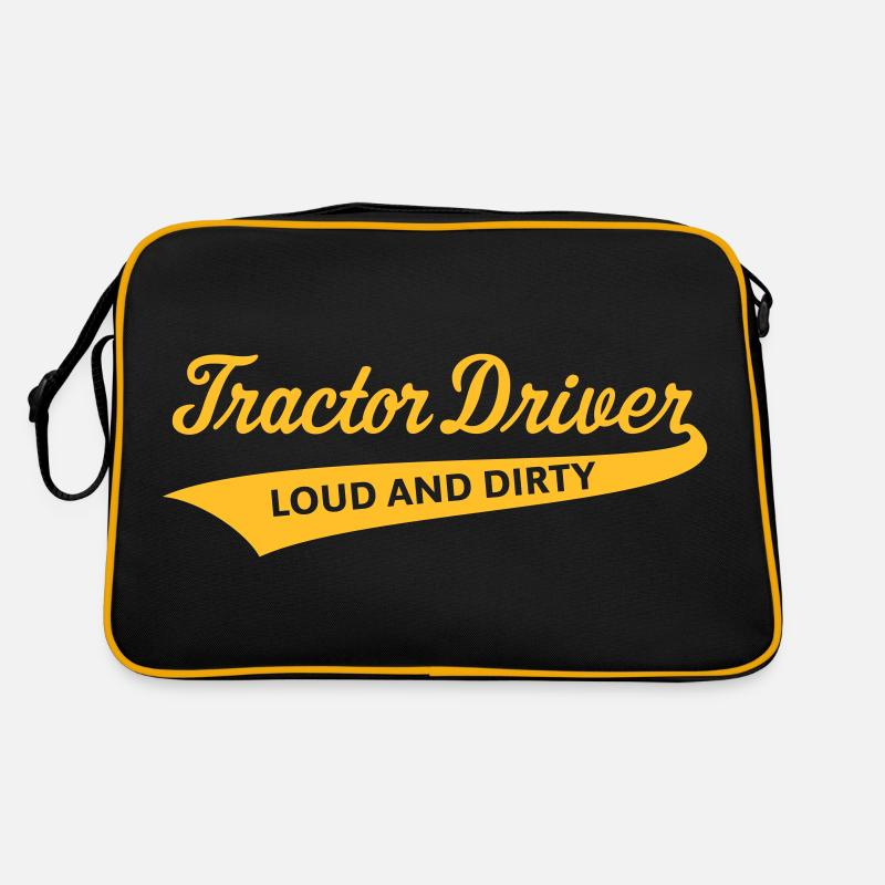 Tractor Driver – Loud And Dirty (Farmer / White) Retro Bag