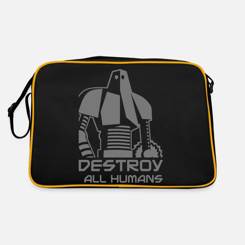 robot_destroy Retro Tasche