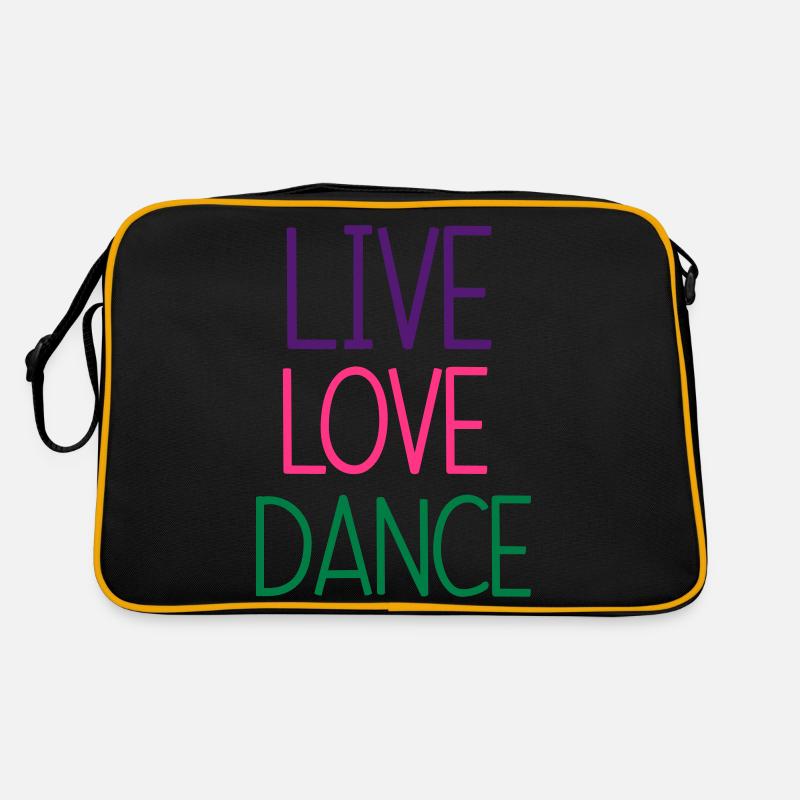 Live Love Dance Retro Tasche