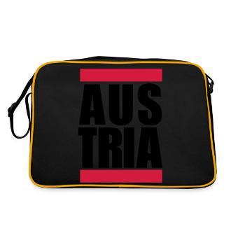 Austria Logo Design - Sac Retro - noir/or - Dos