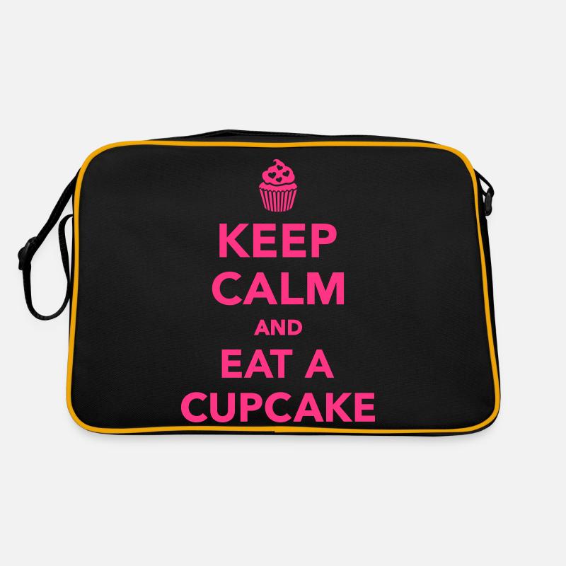 Keep calm and Eat Cupcake Retro Bag