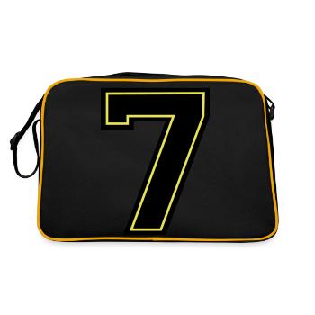 7 - Retro Tasche - Schwarz/Gold - Hinten