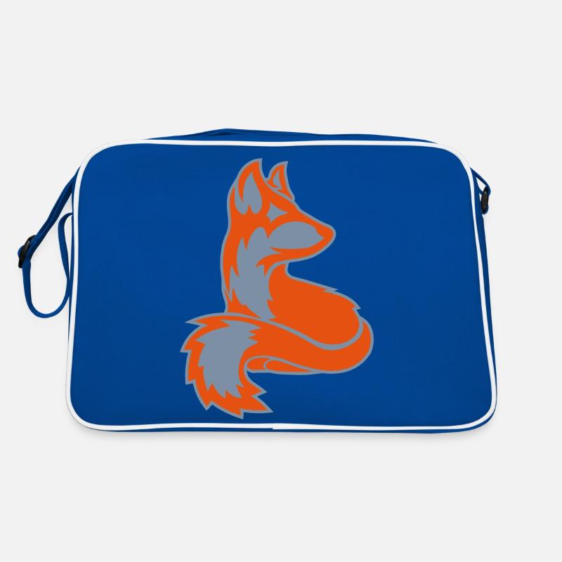 Illustration Fuchs Logo Retro Tasche