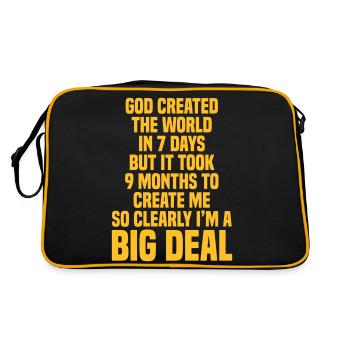 DIEU A CRÉÉ LE MONDE - Sac Retro - noir/or - Dos