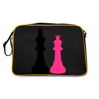 Couple King Queen - Sac Retro - noir/or - Dos