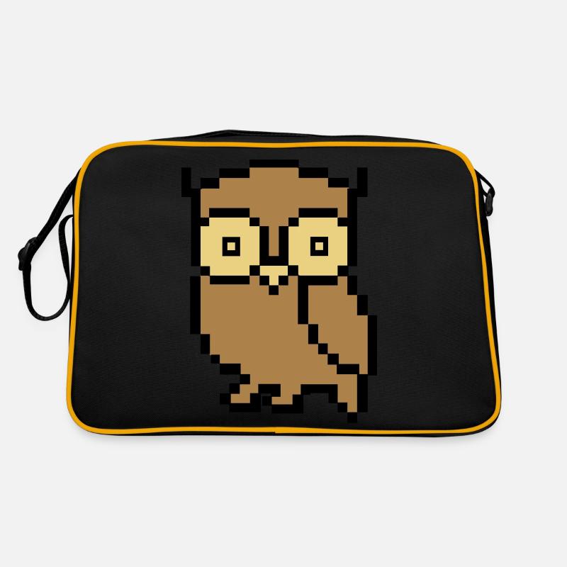 Owl Pixel Color Retro Bag