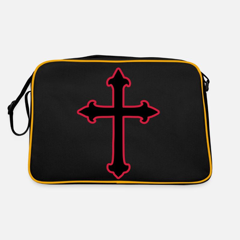 Cross Symbol Christianity Retro Bag