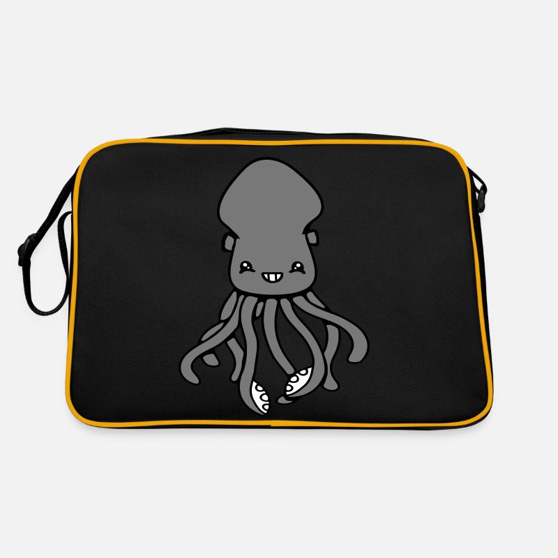 Pieuvre Pieuvre Pieuvre Calmar Mignon Calmar géant Drôle Sac Retro
