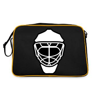 Hockey Mask neutral two-tone - Retro Bag - black/gold - Back