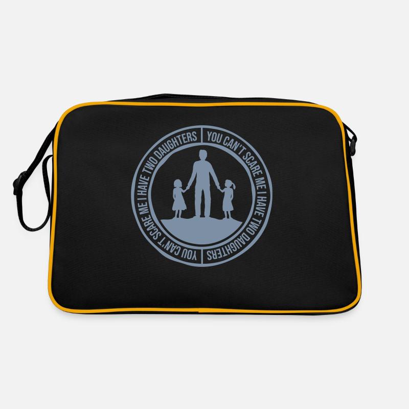 J’ai deux filles - Sac Retro - noir/or