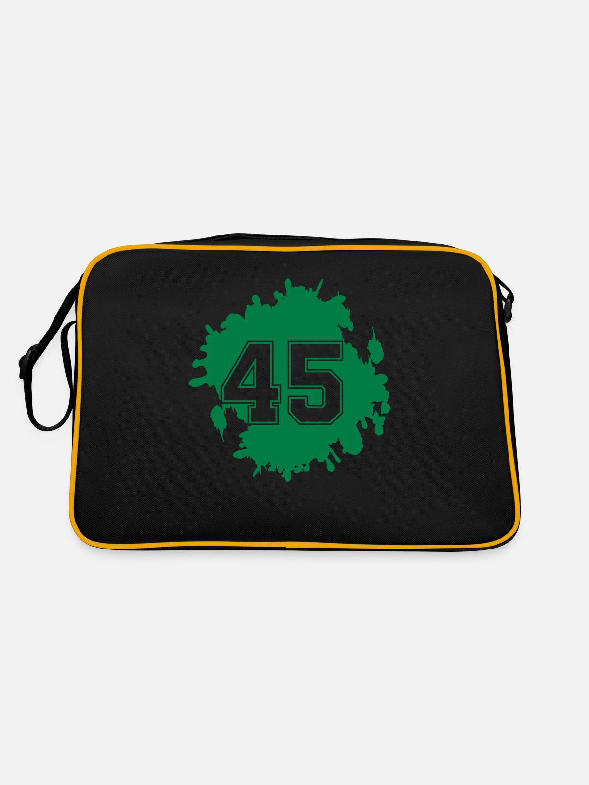 blob 45 - Retro Bag - black/gold - Back